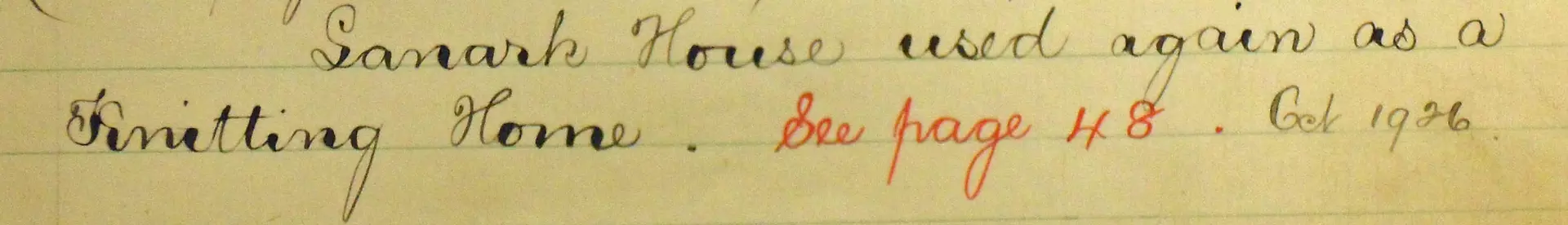 Cotswold handwritten entry