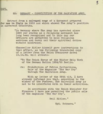 Reich Treasurer letter 1934