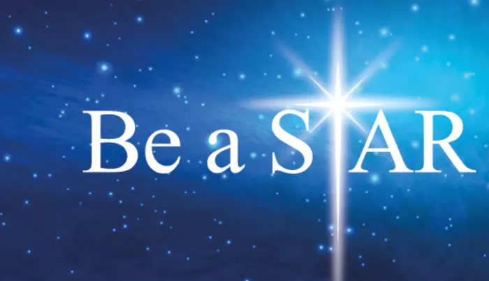 be a star logo nightsky bright star