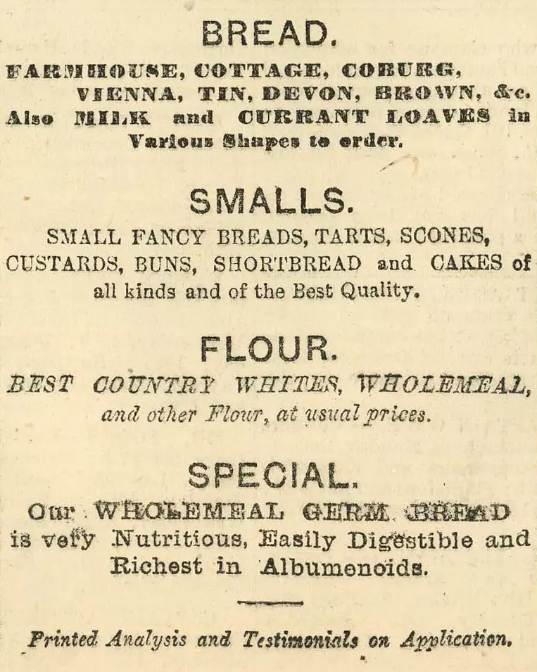 The Social Bakery advertisement, Darkest England Gazette, 1893