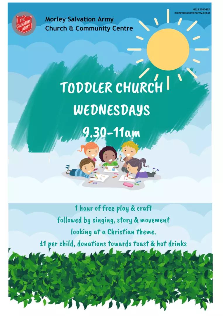 toddler church wednesday 9.30-11am