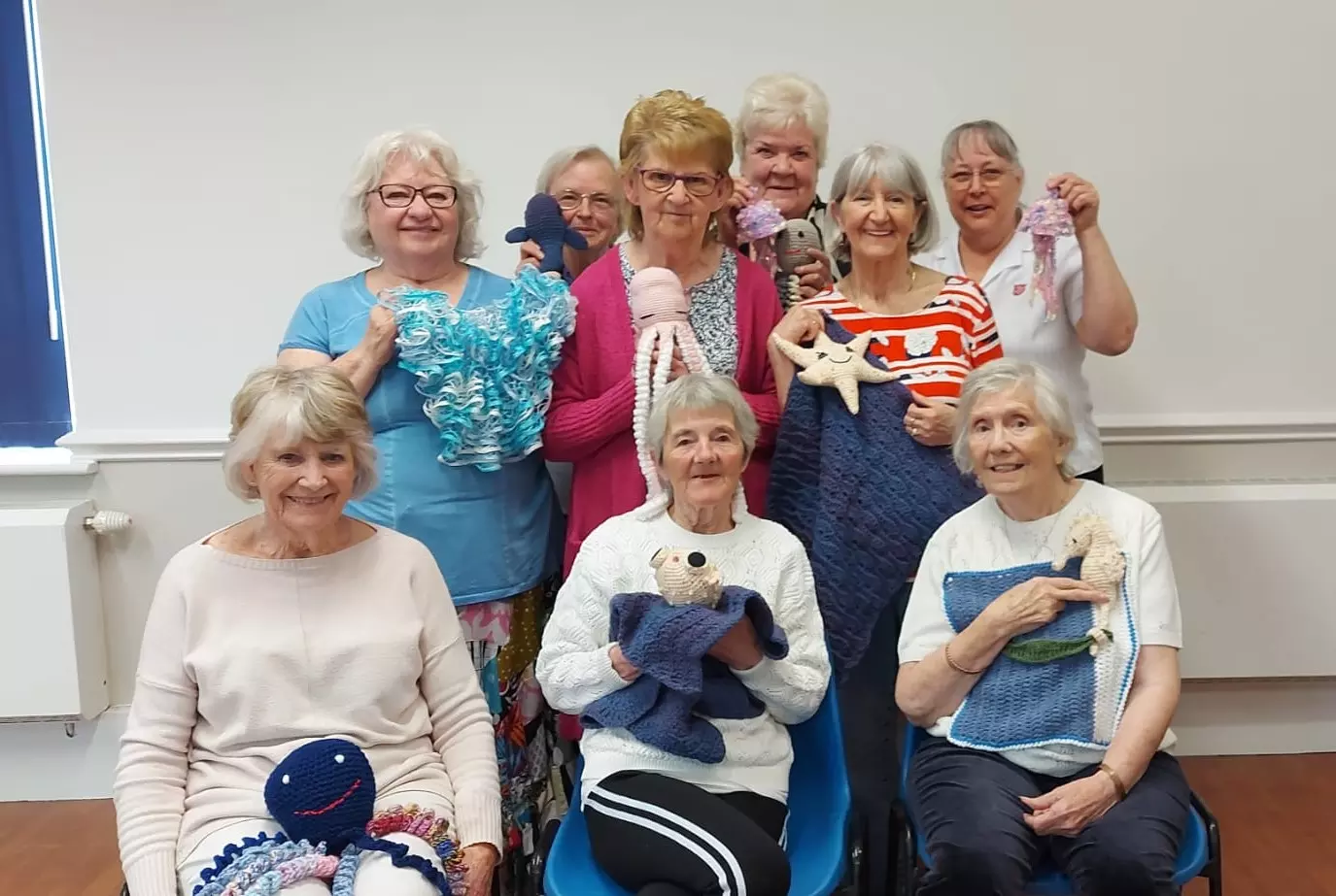 Knit and Natter group in Ashton-in-Makerfield create items for an upcoming exhibition